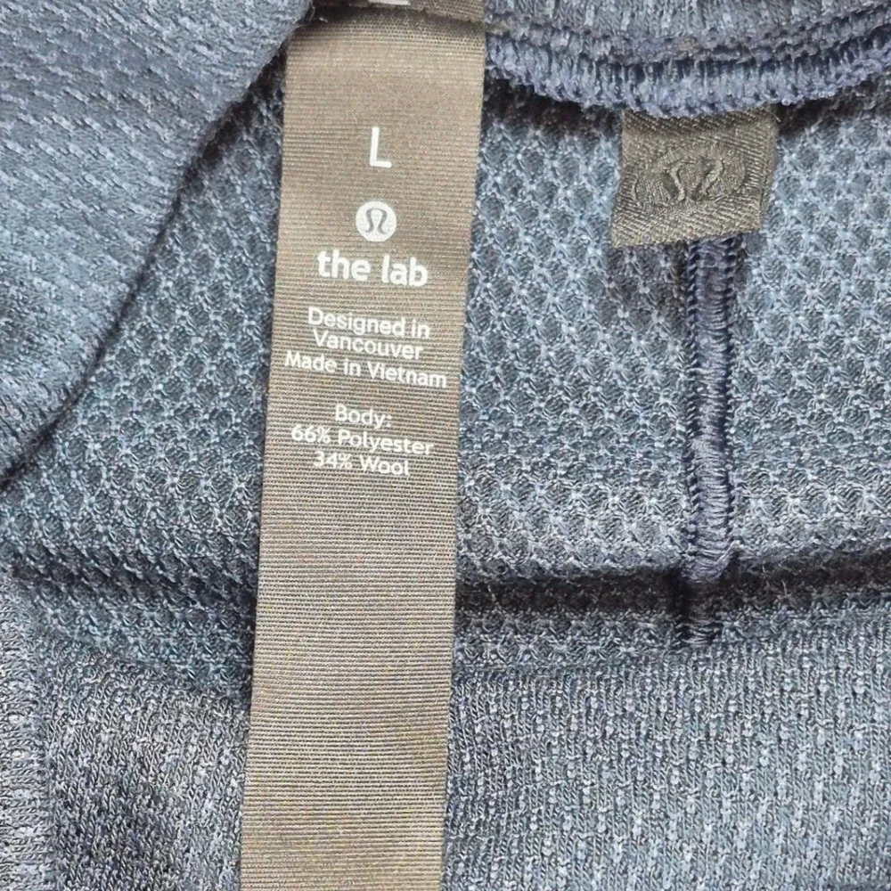 Lululemon The Lab Moriane Turtleneck Top Womens Large Blue Wool Blend - Picture 4 of 7
